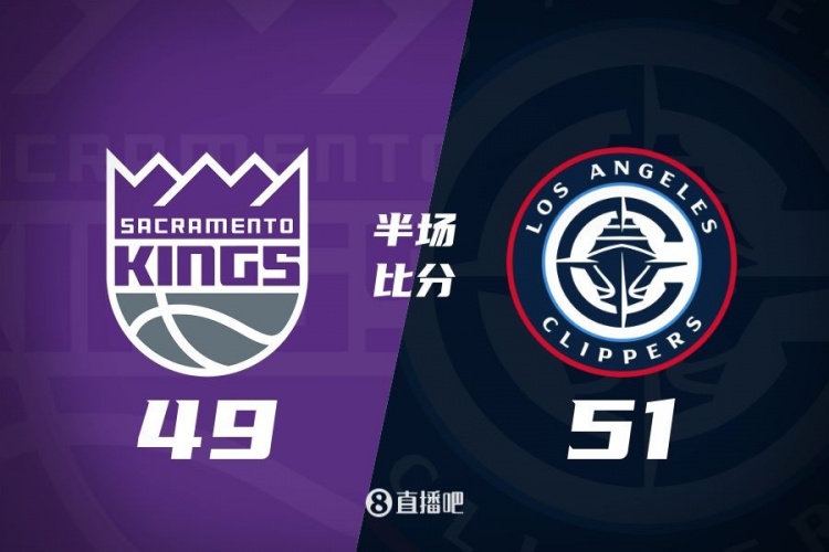 半場戰(zhàn)報:哈登11+5+5 小卡10分 拉文13分 快船領(lǐng)先國王2分