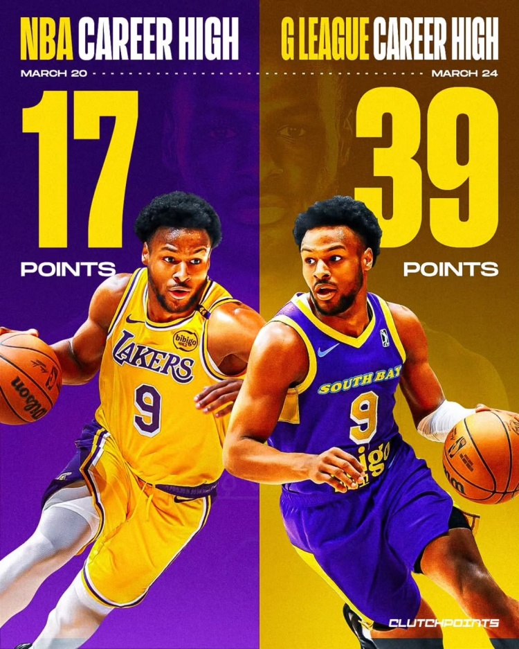 在進步！布朗尼一周內(nèi)先后創(chuàng)下個人NBA和G聯(lián)盟單場得分新紀(jì)錄